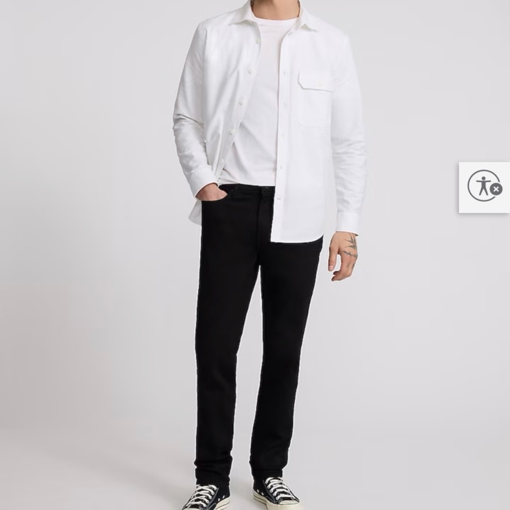 Express Men's Slim Fit Black Jeans